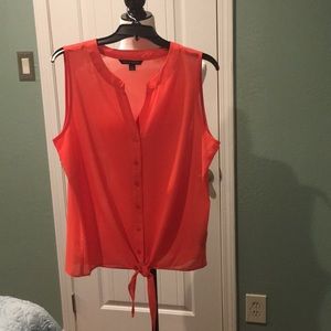 NWOT Zac and Rachel sleeveless blouse size large